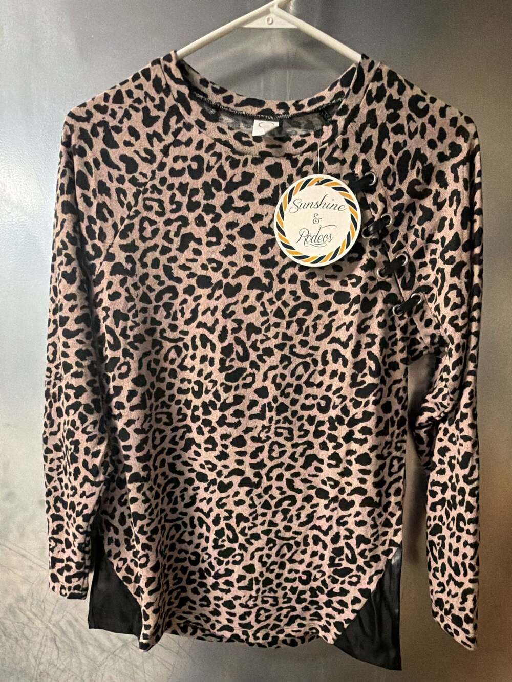 Sunshine & Rodeos Pink Leopard Long Sleeve